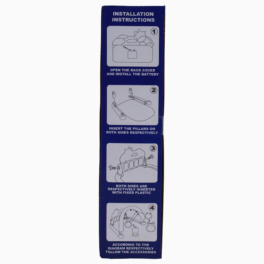 Piano Fitness Rack - Pink with Giraffe Design