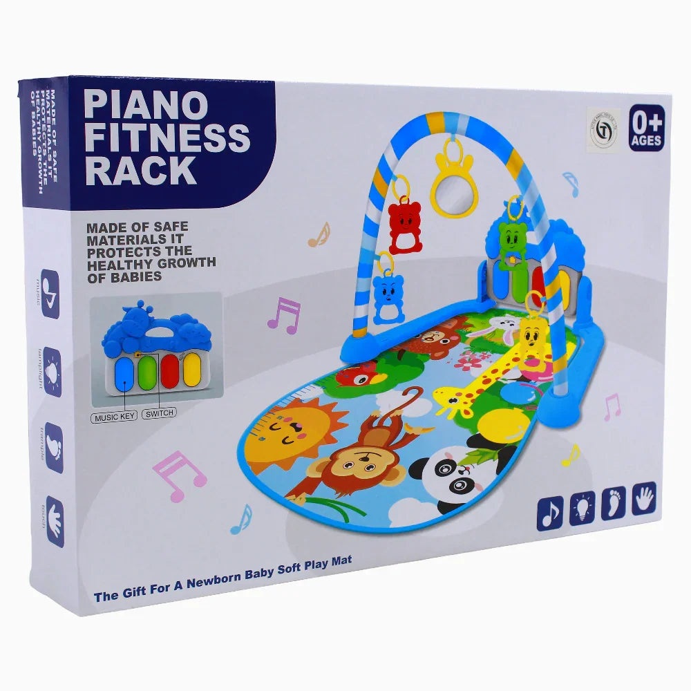 Piano Fitness Rack - Baby Blue with Space Design