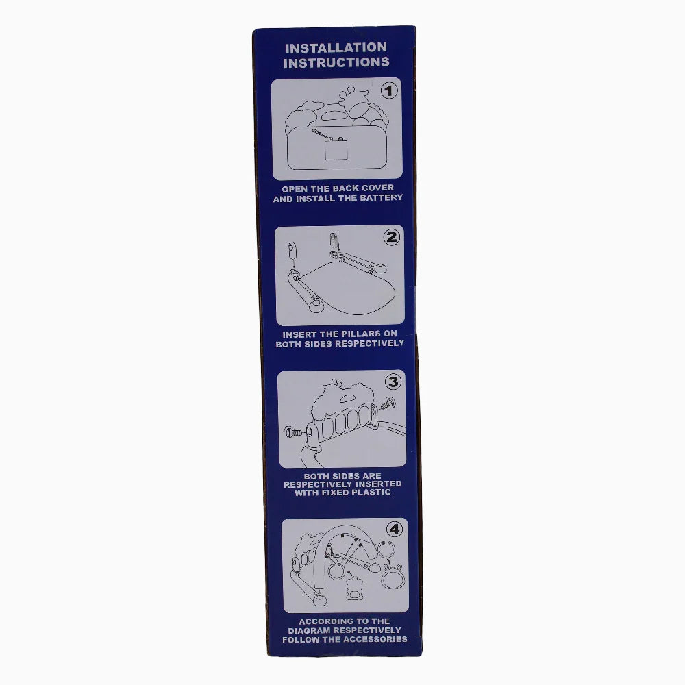 Piano Fitness Rack - Baby Blue with Space Design