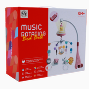 Baby Music Rotating Bed Bell with Remote Control - pink