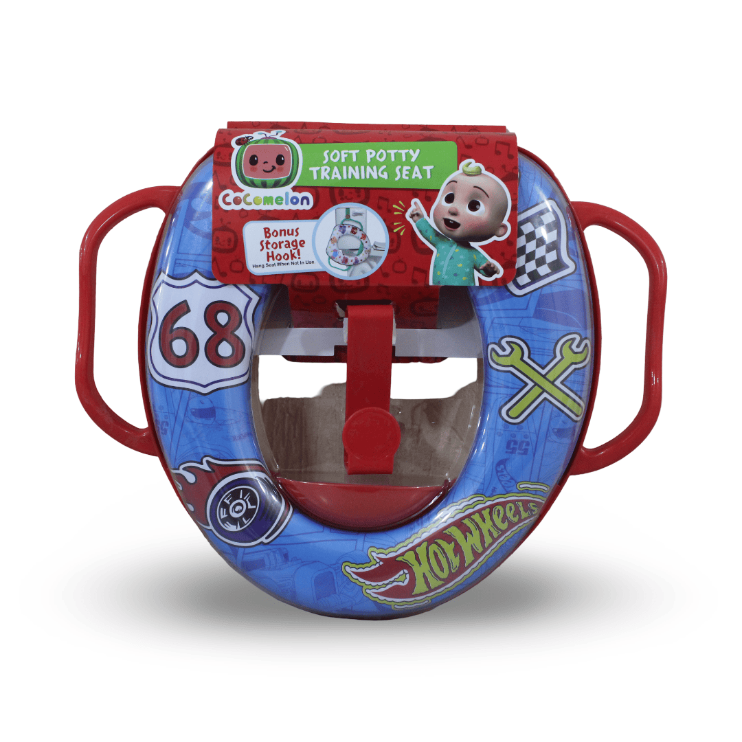 CoComelon Soft Potty Training Seat – Red & Blue