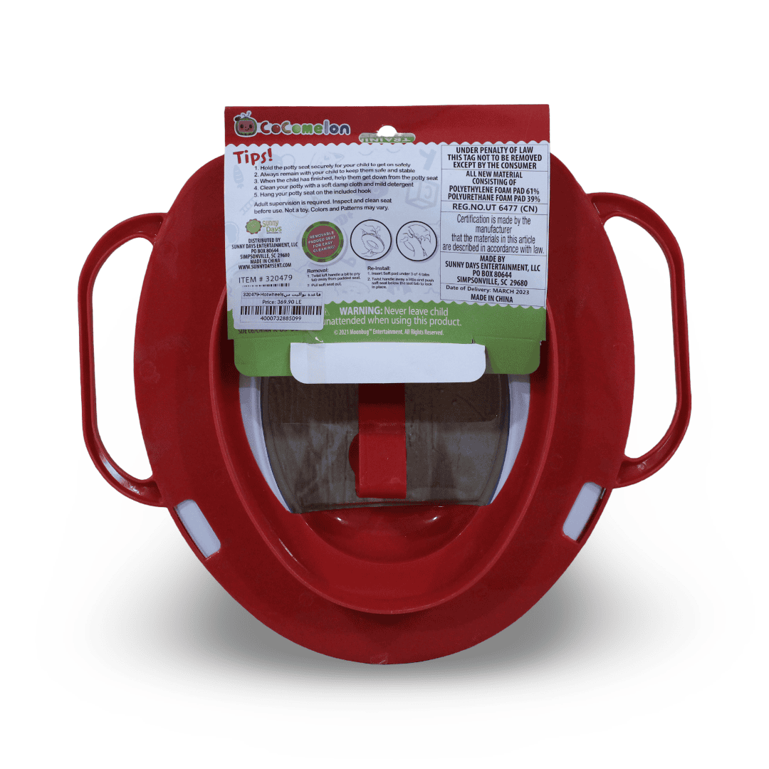 CoComelon Soft Potty Training Seat – Red & Blue