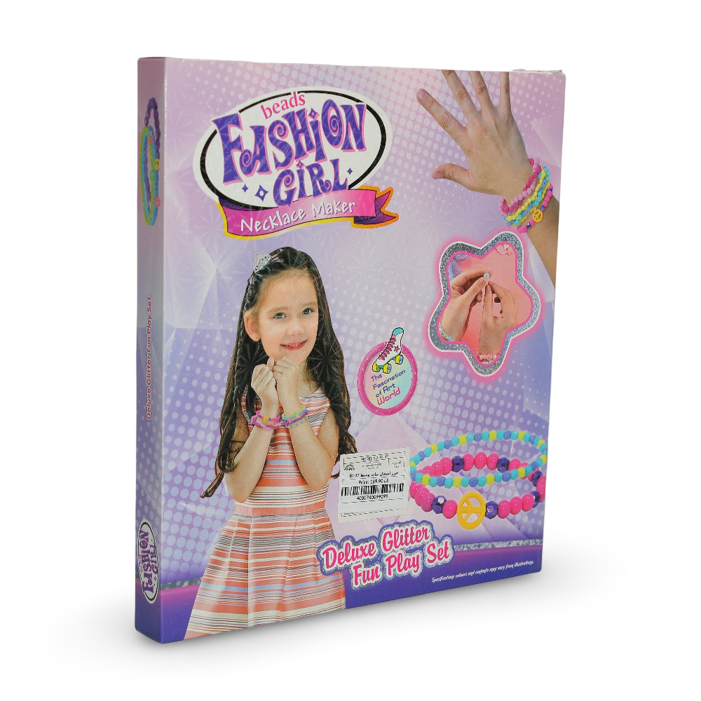 Fashion Girl Deluxe Glitter Making Jewelry Set