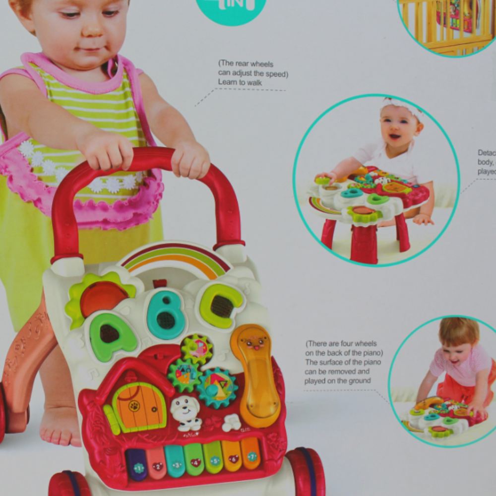 Toddler Early Learning Walking Music & Light Piano Keyboard Baby Walker