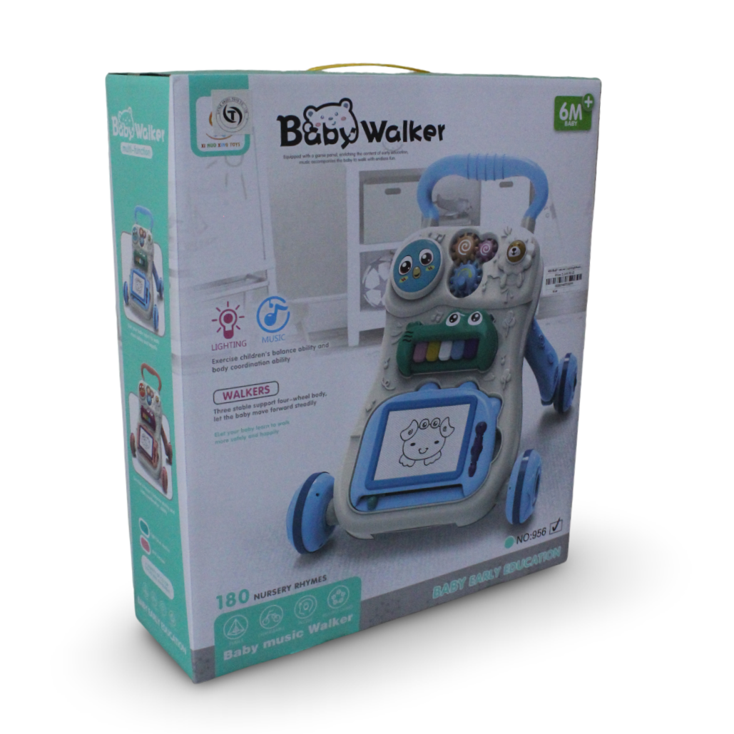 3-in-1 Educational Baby Walker and Activity Center