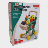 New Style Kitchen Toys Pretend Play Supermarket Shopping Cart