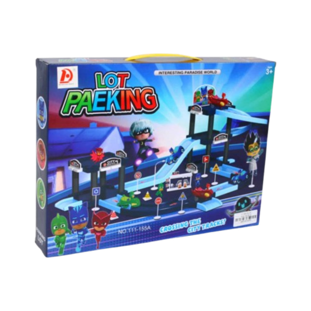 PJ Masks Parking Lot Superhero City Track Set
