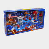 Sonic The Hedgehogs Racing Track and Playset with Gas Station - Multicolor