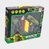 Hulk Action Figure & Soft Dart Gun Play Set for Kids