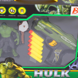 Hulk Action Figure & Soft Dart Gun Play Set for Kids