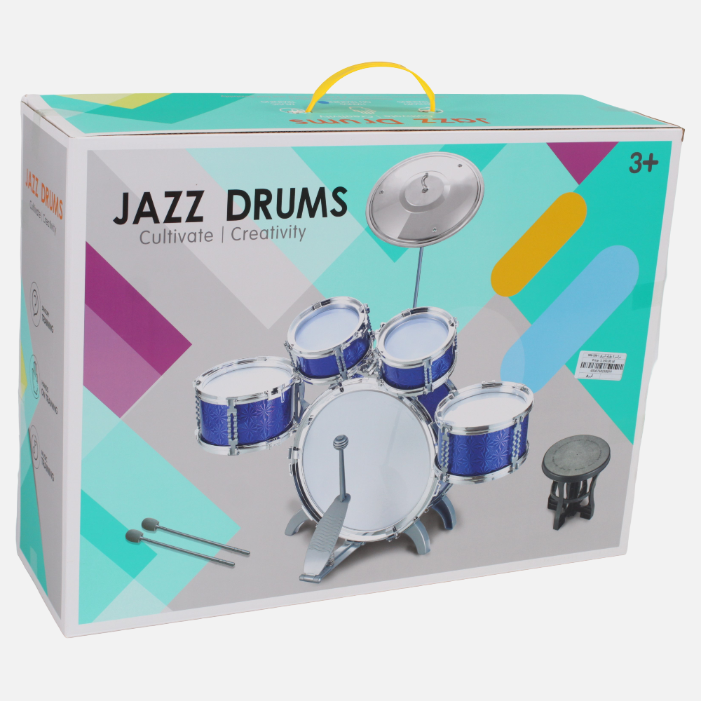 5-Piece Jazz Drum Set – Blue