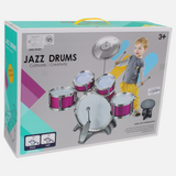 5-Piece Jazz Drum Set – Fuchsia