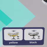 5-Piece Jazz Drum Set – Yellow with Stars
