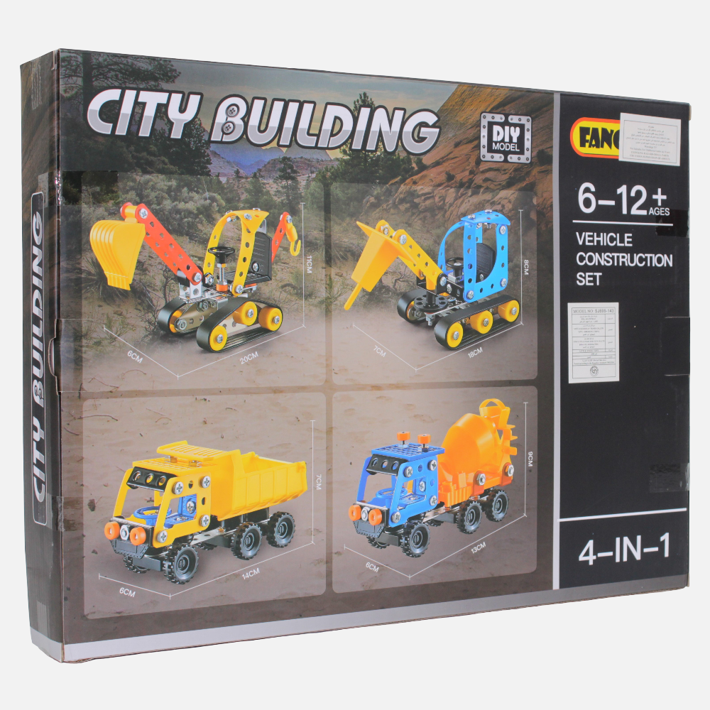 City Building Vehicle Construction Set – 341 Pcs