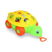 Baby Geometric Shapes Sorting Turtle – Green & Yellow