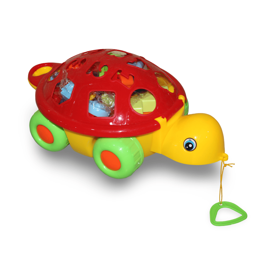 Baby Geometric Shapes Sorting Turtle – Red & Yellow