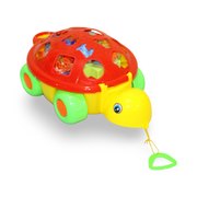 Baby Geometric Shapes Sorting Turtle – Red & Yellow