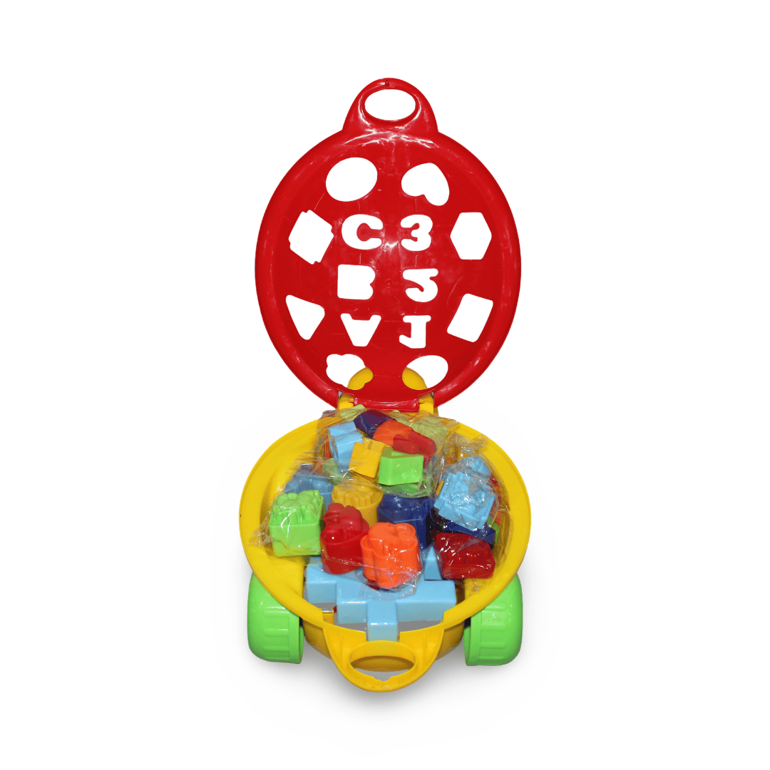 Baby Geometric Shapes Sorting Turtle – Red & Yellow