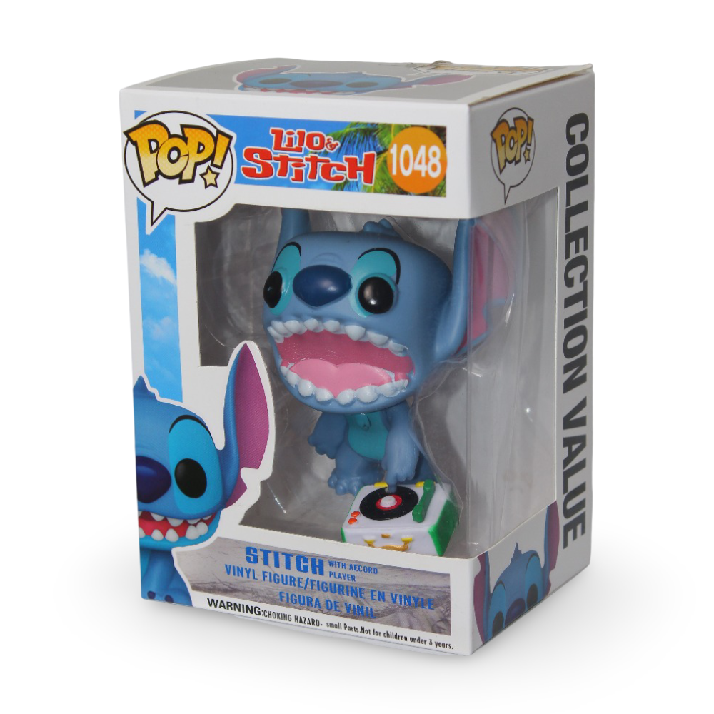 Funko Pop Stitch with Record Player