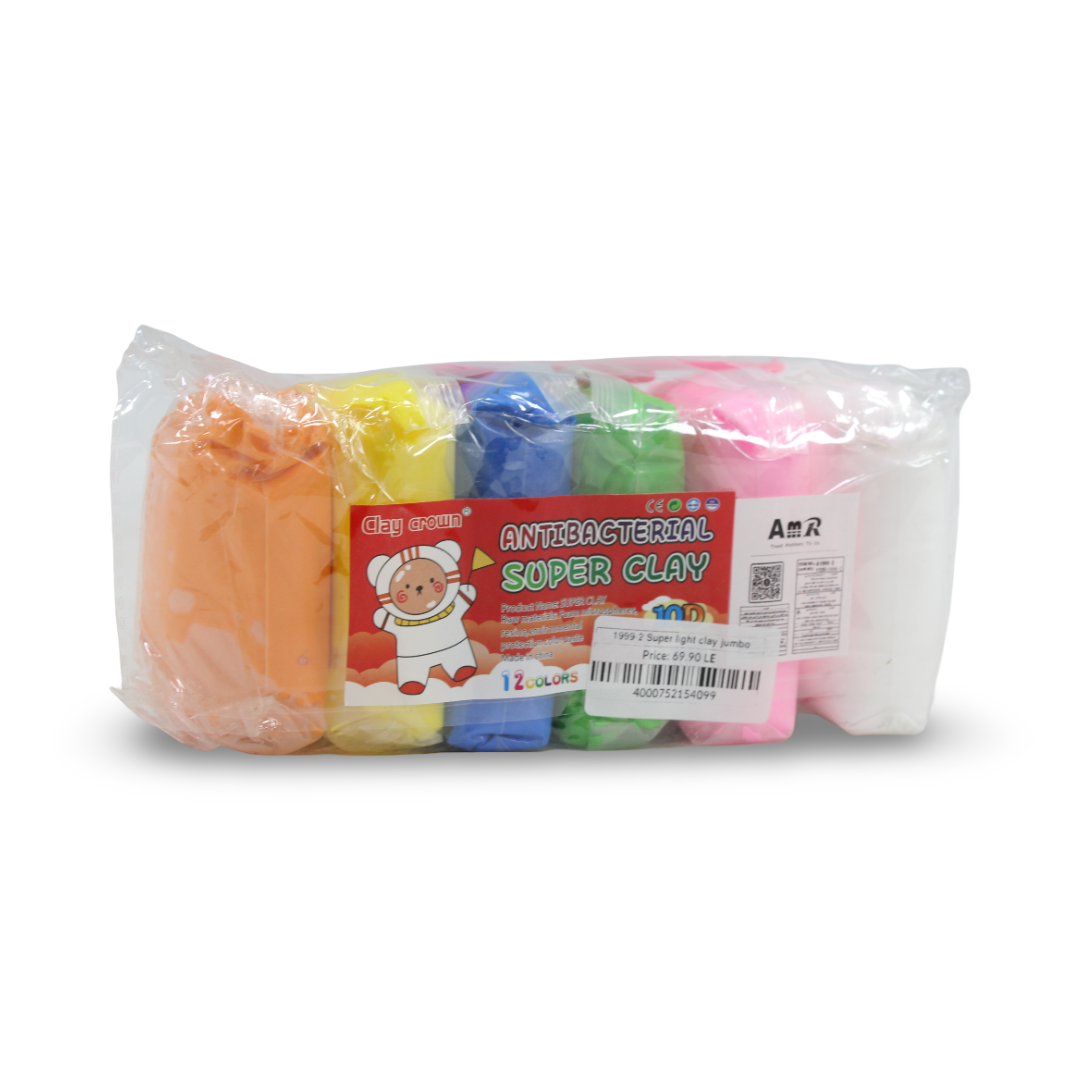 Super Light Clay Jumbo 6 Colors