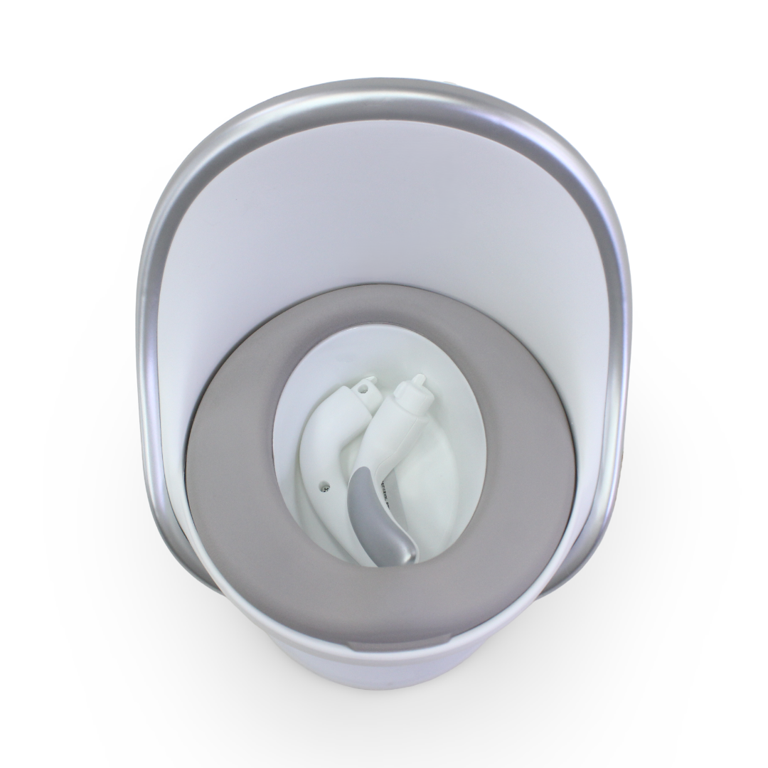 Baby Potty Training – White & Silver