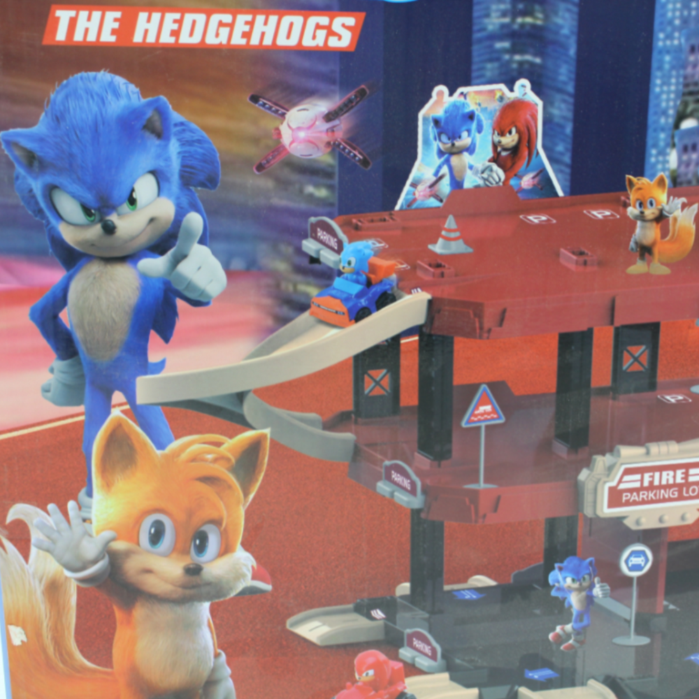 Sonic Racing Car Parking Lot Game Set