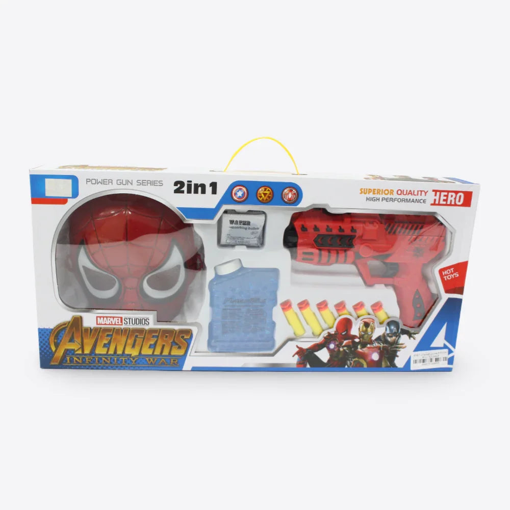 Spiderman Foam And Gel Gun - Toys - OKO