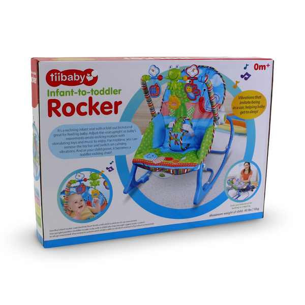 Tiibaby Infant-to-Toddler Rocker – Blue