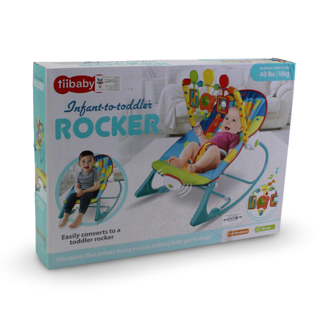 Tiibaby Infant-to-Toddler Rocker – Aqua