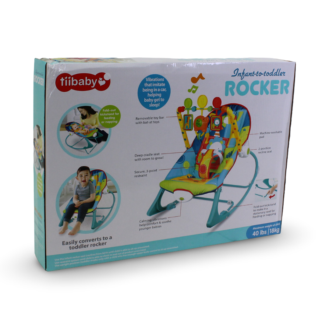 Tiibaby Infant-to-Toddler Rocker – Aqua
