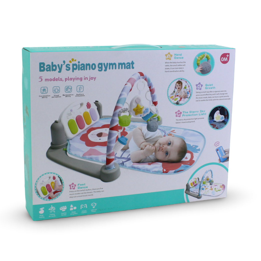Baby's Piano Gym Mat – Animals Print