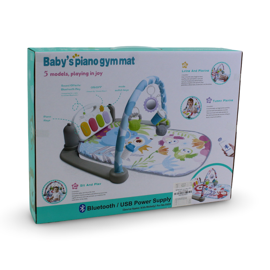 Baby's Piano Gym Mat – Owl Print