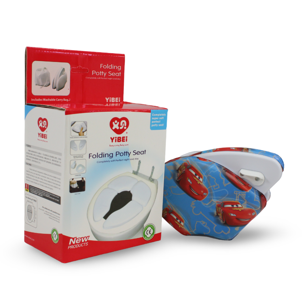 Yibei Folding Potty Seat – Cars Print