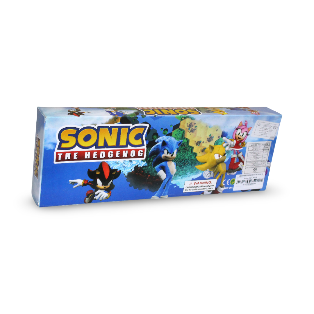 Sonic Small Action Figures Set 6 Figures with Skateboards