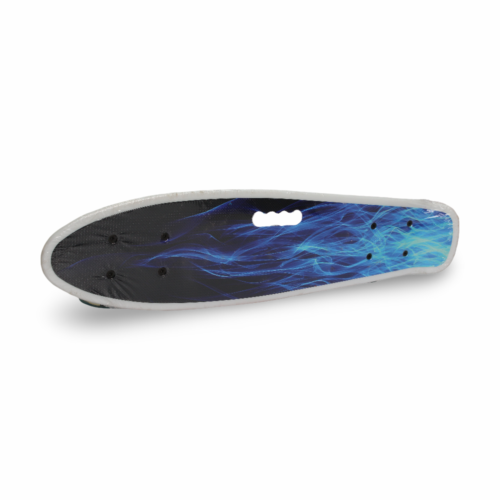 Plastic Skateboard - Blue & Black