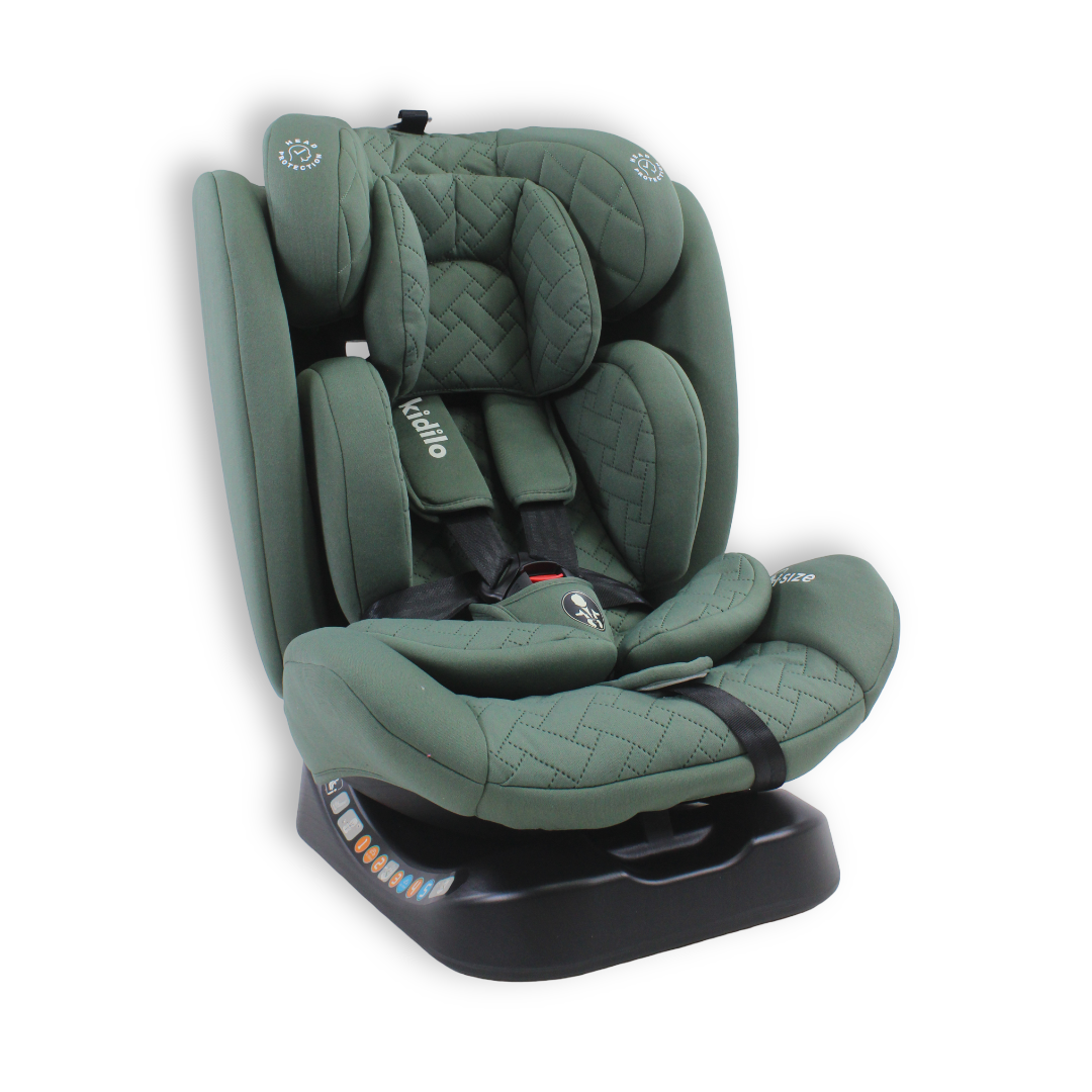 Kidilo i-Size 360° Rotation ISOFIX Child Car Seat – Green