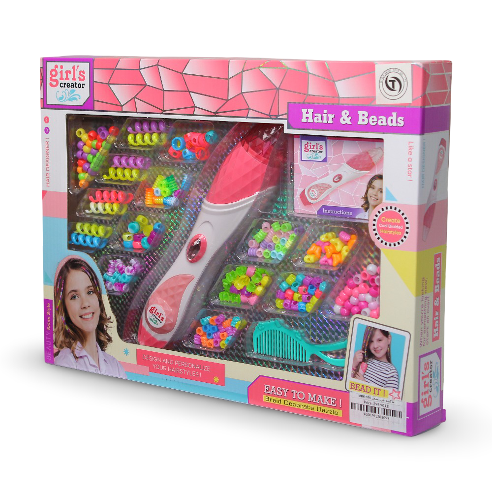 Girl's Creator Hair & Beads Styling Set