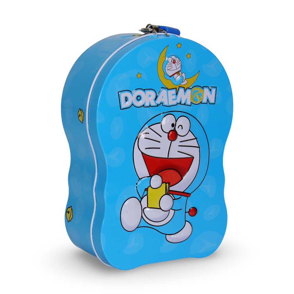 Doraemon Metal Coins Safe Box - Assortments - OKO