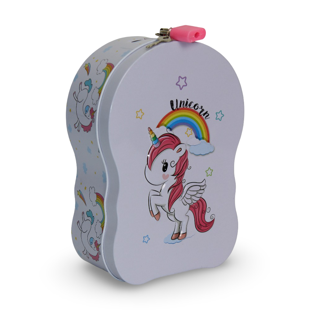 Unicorn Metal Coins Safe Box