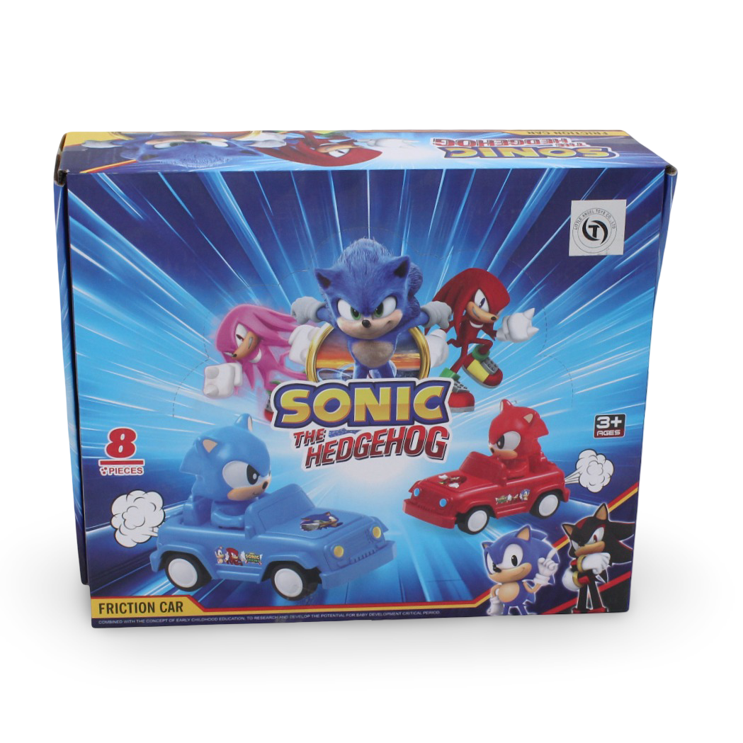 Sonic Car Toy Set – 8Pcs
