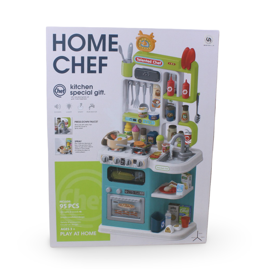 Home Chef Kitchen Playset Green – 95Pcs