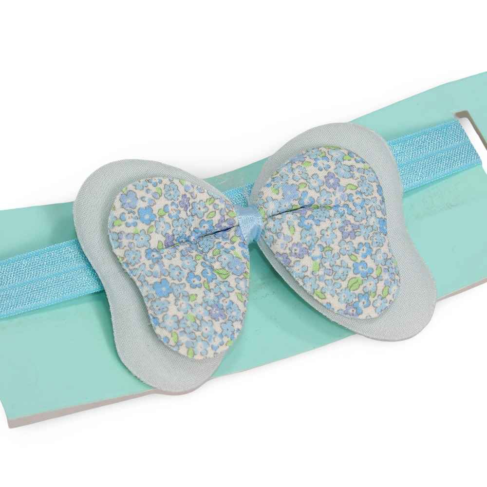 Baby Headband – Baby Blue with Bow Design