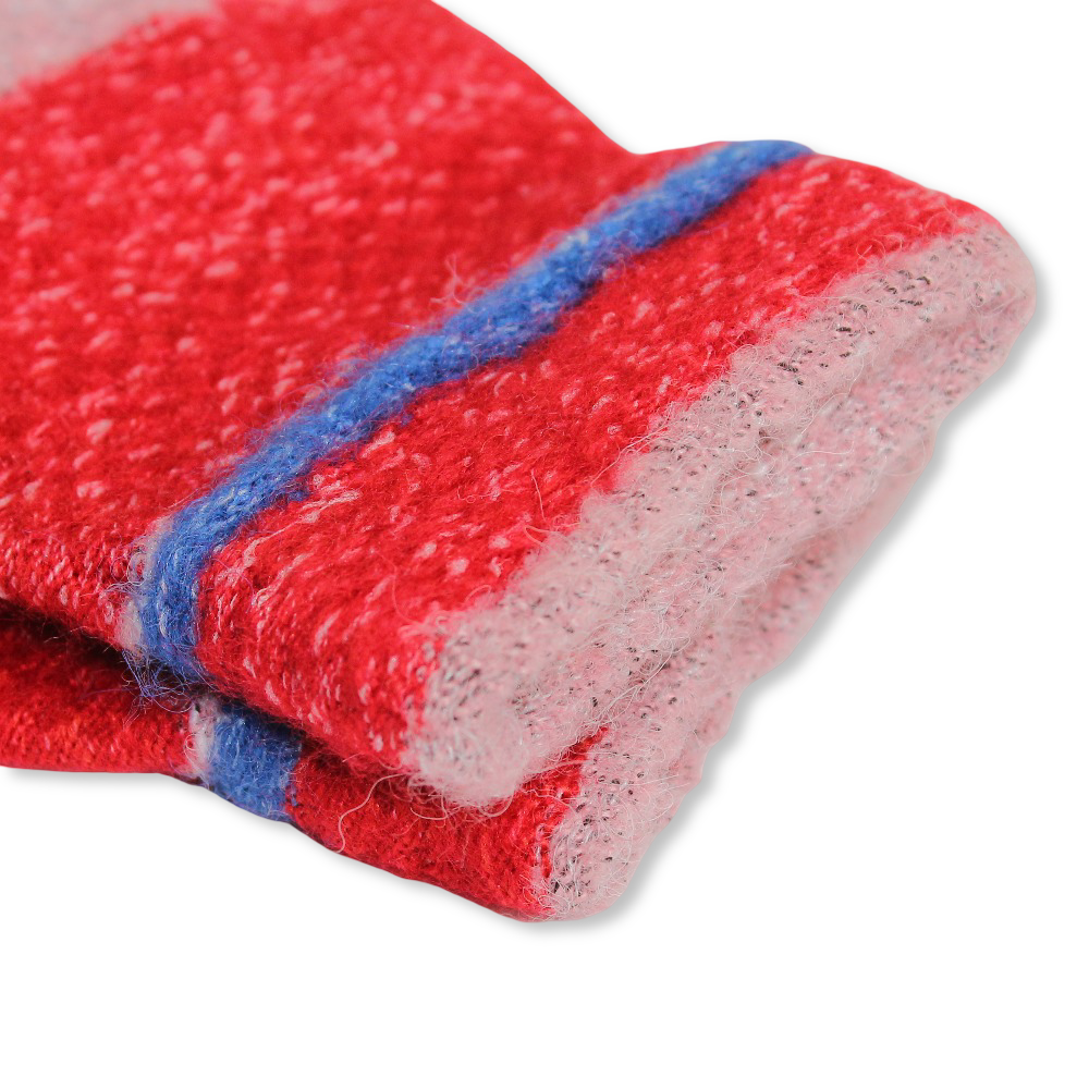 Childrens Half-Finger Gloves – Red