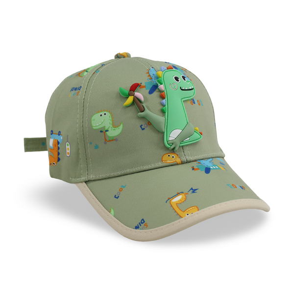 Unisex Cotton Cap – Dinosaur Design