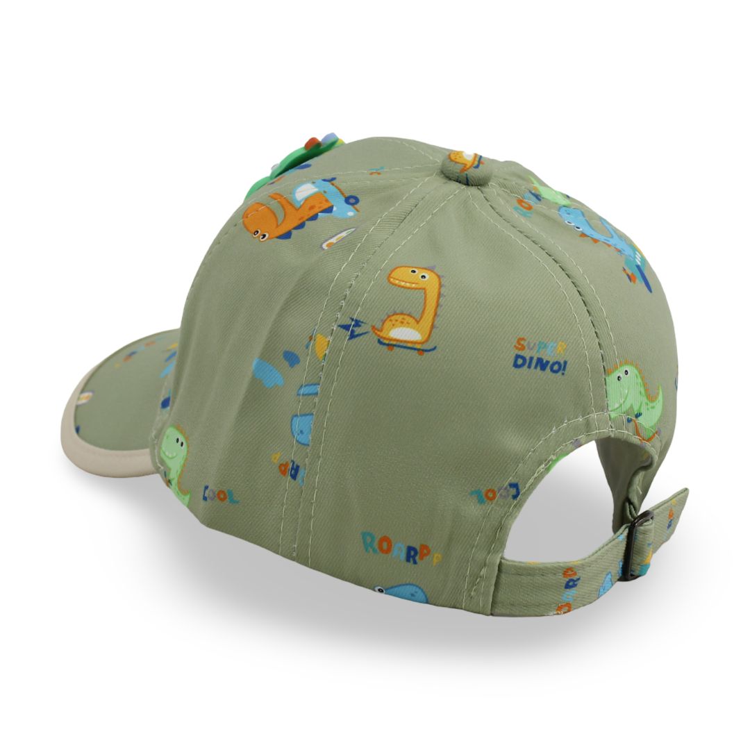 Unisex Cotton Cap – Dinosaur Design
