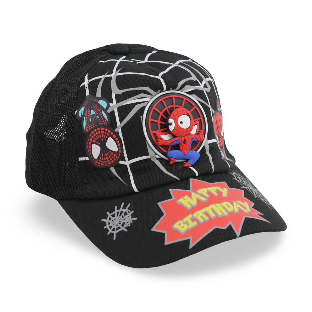 Boys Cotton Cap – Spider Design