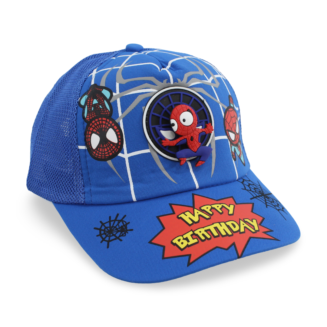Boys Cotton Cap – Spider Design - Clothing - Fancy