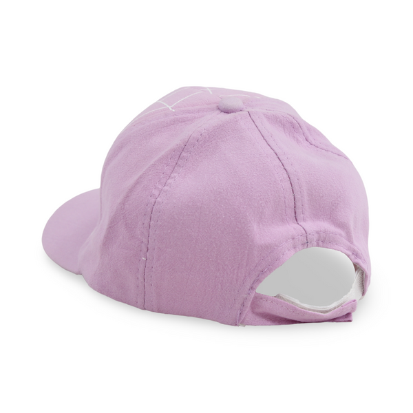 Girls Cotton Cap – Pink with Spider Design