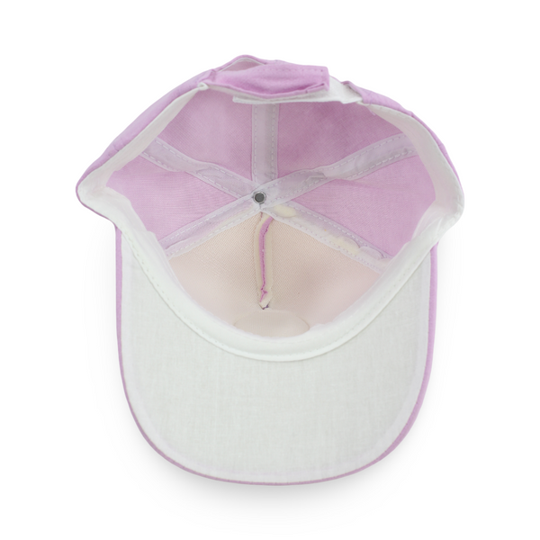 Girls Cotton Cap – Pink with Spider Design