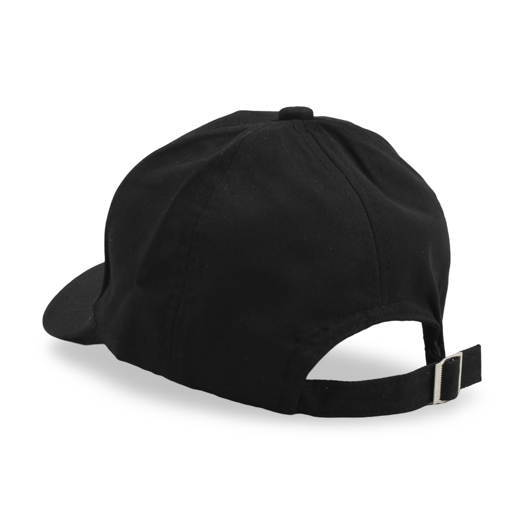 Unisex Cotton Cap –  Black with "Good Time" Embroidery